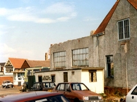Picture of Demolition of Seaview bus service garage garage Sept 1989.