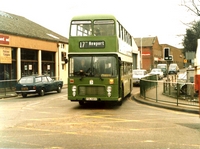 Picture of Cross Road at South Street, Newport February 1985.