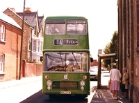 Picture of Old bus terminal in West Hill Road Cowes, June 1985.
