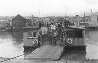 Picture of East Cowes floating bridge circa 1900