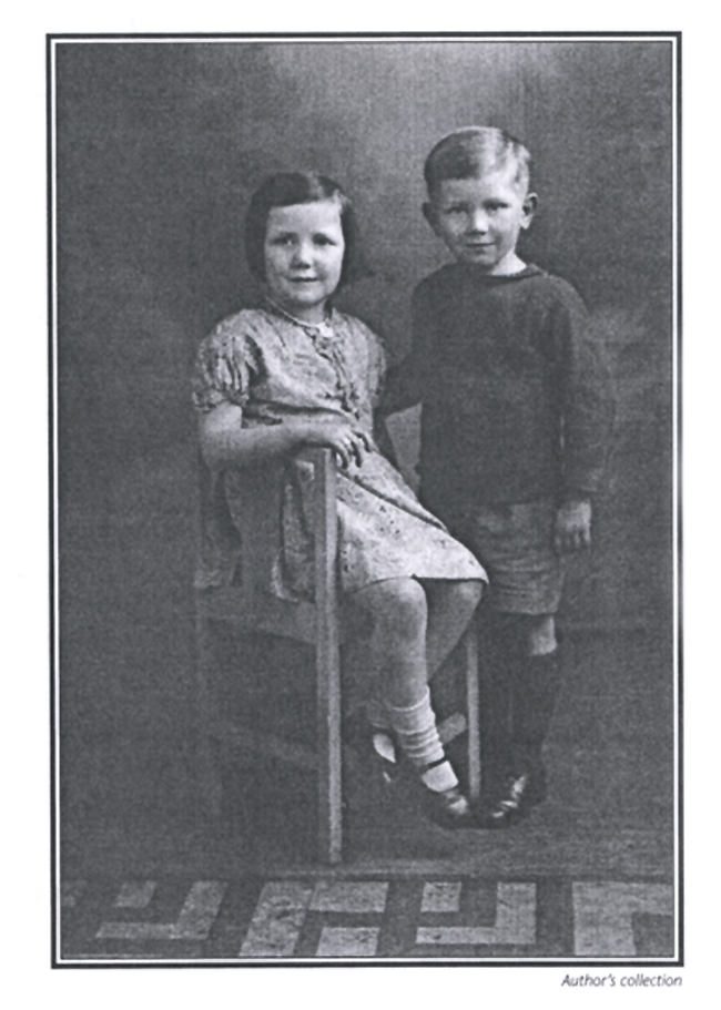 Photograph of my sister Brenda and me, taken just prior to evacuation in 1939