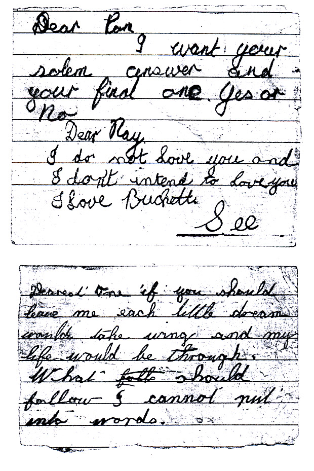 Classroom 'love letters'