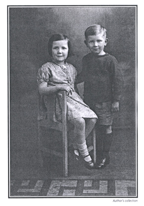 Photograph of my sister Brenda and me, taken just prior to evacuation in 1939