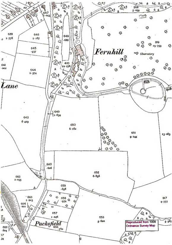 Map of FernhIll 1908