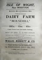 Picture of Mousehill Farm Auction 1912 [IOWCRO]