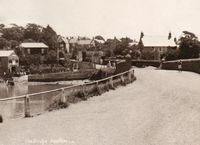 Picture of The creek, bridge & Kite Hill circa 1930