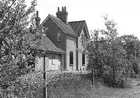 Picture of Up platform, Whippingham Station 1975