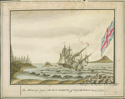 Picture of HMS Sirius 1790
