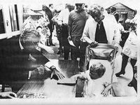 Picture of Mountbatten signing programme 1971