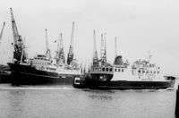 Red Funnel Ferry leaving Southampton